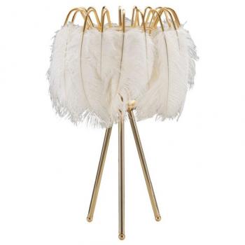 Lampe de bureau Mauro Ferretti Pied Feuille d'Argile