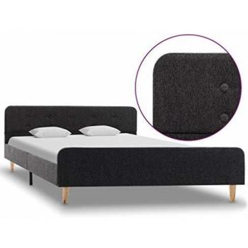 Burlap Dark Grey 160x200 Frame by VidaXL Lovos