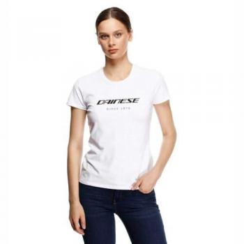 T-Shirt Femme Dainese Essence Wordmark Blanc XL