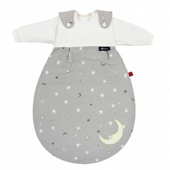 S.Oliver Alvi „Mäxchen Schlafsack“ Sterne Grau Neon, 56/62 cm, 3‑teilig