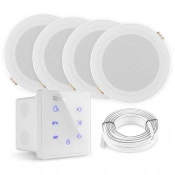 Amplificateur mural 160 W Power Dynamics Powerline A100W avec pack 4 enceintes salle de bain