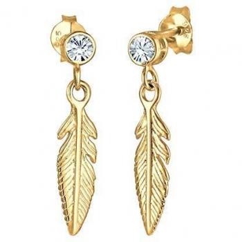 Pendientes ELLI Boho en Plata de Ley con Cristal