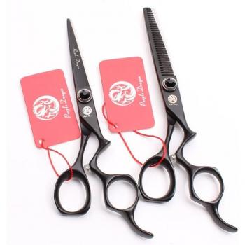 Tijeras de corte Z9016, 16cm, dragón negro y púrpura, acero 440C