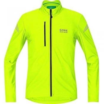 Maillot Gore Bike Wear Element Thermo para hombre, negro/ amarillo flúor