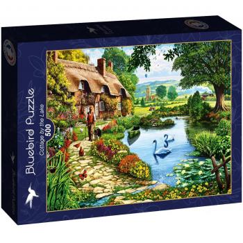 Casse-tête Bluebird Cottage au Bord du Lac (500 pièces)