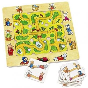 Goki Parcours d’Explorateurs – Jeu de 9 pièces en bois