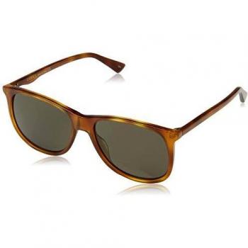 Gucci GG0263S-002 Occhiali da Sole in Plastica Acetato Marrone Chiaro con Lente Marrone Unisex-Adulto