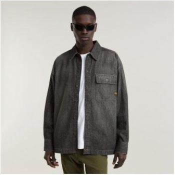 Camicia G-Star Uomo Worn In Overcast Sky Maniche Corte L