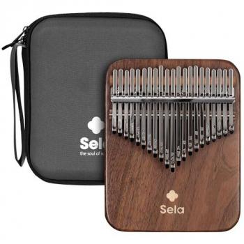 Sela Kalimba 21 Black Walnut glänzend lackiert
