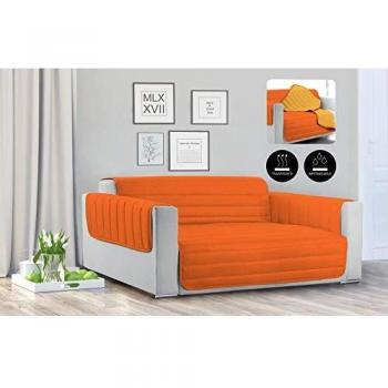 Copridivano 2x Arancione Giallo Impregnato Trendy