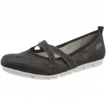 S.Oliver 24616 Geschlossene Ballerinas für Damen, schwarz, 37 EU