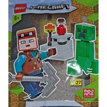 Pack LEGO Minecraft Miner / Creeper Foil