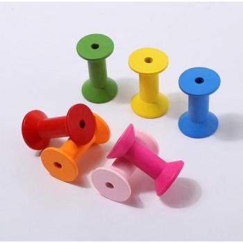 100 Wooden Bobbins for Thread