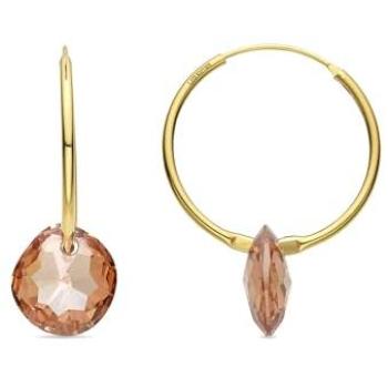 Pendientes de lujo Luxenter Atelier con circonita champagne