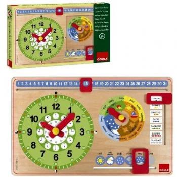 Goula 51316 Jeu de société Horloge et Calendrier pour Enfant