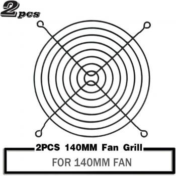 Metal Finger Guard Fan Grill, 2PCS for 60mm, 80mm, 90mm, 92mm, 120mm, 140mm