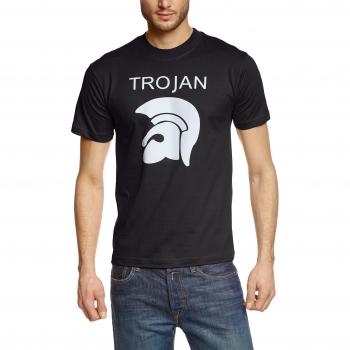 Original Men's Black T‑Shirt (XXXL) – Skater Trojan Helmet Print
