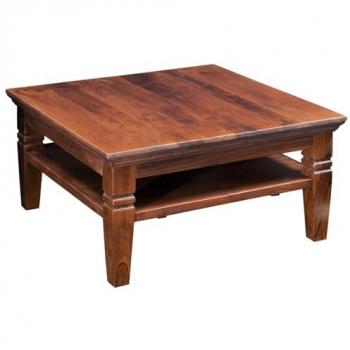 Table Basse 85x85 en Acacia Laqué