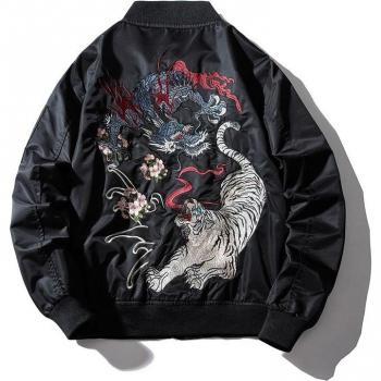 Ropa de calle béisbol japonés, chaqueta bomber para jovenes