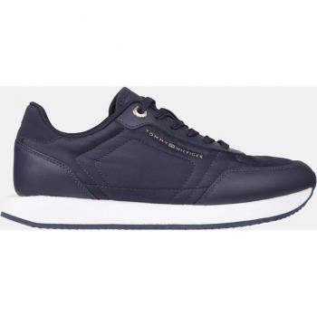 Tommy Hilfiger Zapatilla Run Mujer Piel Azul Profundo
