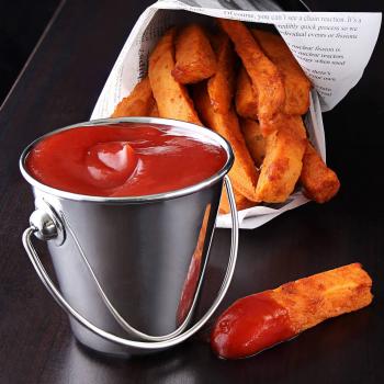 Premium 7 cm Stainless Service Bucket – 72‑Pack for Sauces & Dips