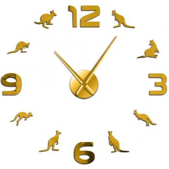 Kangaroo Animal 3D Acrylic Wall Clock