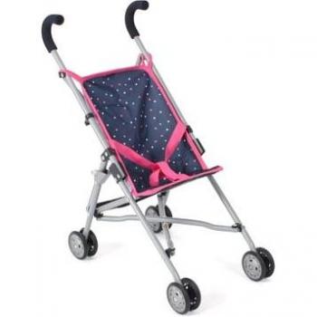 Poussette Roma Mini Rose Bleu Marine Pois