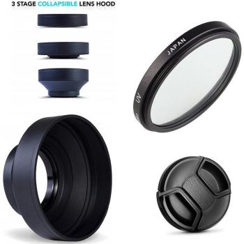 Tapa Versátil LensShield 3E – Cubierta de Lente de Goma para Sony HX Series