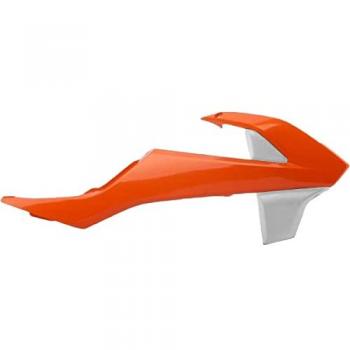 Radiateurs en plastique orange blanc KTM SX65