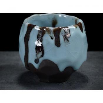 Taza de Té de Cerámica con Colador Estilo Japonés