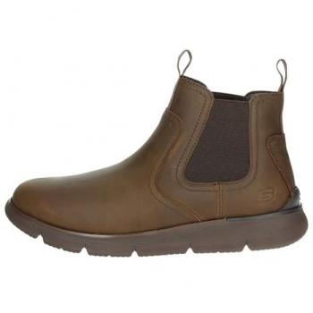 Skechers Herrenstiefel Augustino Paulo Chelsea-Stiefel aus Leder