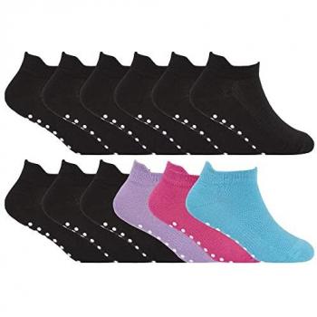 Kids' Non-Slip Low Cut Ankle Socks Multipack