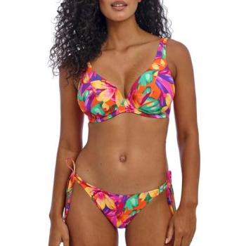 Sun Haze Underwire High Apex Bikini Top in Orange (Size 28FF)