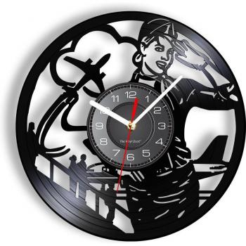 Flugzeug-Themen Wanduhr