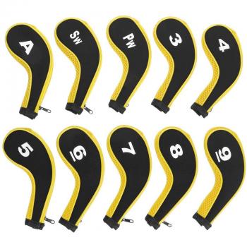 Cubre‑Conductor Golf 10 Unidades, Crema Larga, Etiqueta de N.º de Clubes