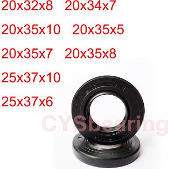 2pc TC NBR Oil Seal Nitrile Shaft Skeleton Sealing Gasket Radial 20x35x5