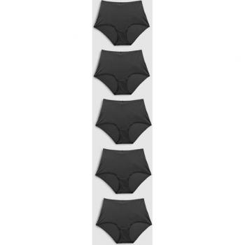 Next Schwarzer Vollbeutel Microfibre Knickers 5‑Pack