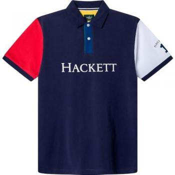 Polo Hackett Manga Corta Color Bloqueo Hombre
