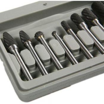 8PCS Tungsten Carbide Rotary Burrs Set 6mm Shank for Dremel by Fixmee