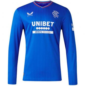Castore Blue Long Sleeve Home Jersey 2023-2024 Rangers M