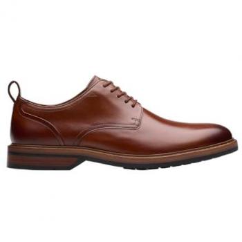 Men’s Aldwin Brown Lace‑Up Oxford – Leather
