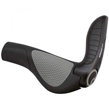 Ergon Lenkergriff GP4-L mit Bar Ends Größe: L | schwarz / grau | Rubber / Kunststoff | Ausfüh