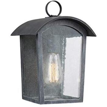 IP44 Outdoor Lantern, Ash Black, 60W LED (E27)