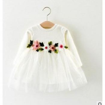 Vestido de Flores para Niña Pequeña