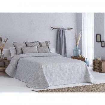 Jacquard Tous Colcha Gris Reversible – Ideal para cama de 105 cm