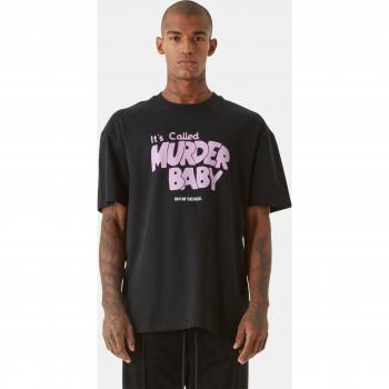 9N1M SENSE Kriminal-Print T-Shirt