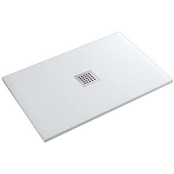 Piatto Doccia 70x140 – Marmo Resina con Effetto Pietra e Bianco Chic
