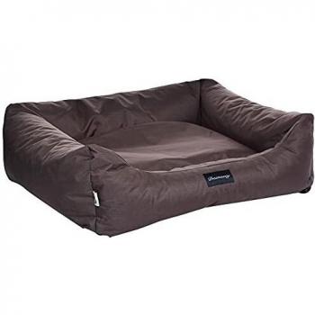 Fabotex Cuccia per Cani e Gatti Sfoderabile Petit Sofà Boston Marrone 100 x 80 x 25 Cuscino Comodo Morbido Idrorepellente Antigraffio, Alta Resistenza