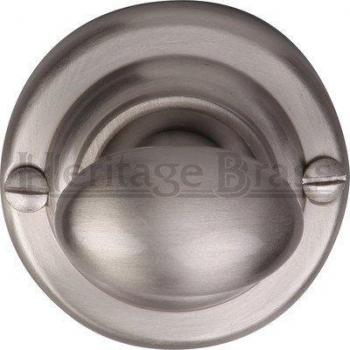 Silver‑Tone Thumb Turn with Brass Finish