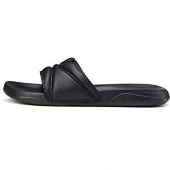 Care of by Puma Women's Black Flat Slide Sandal